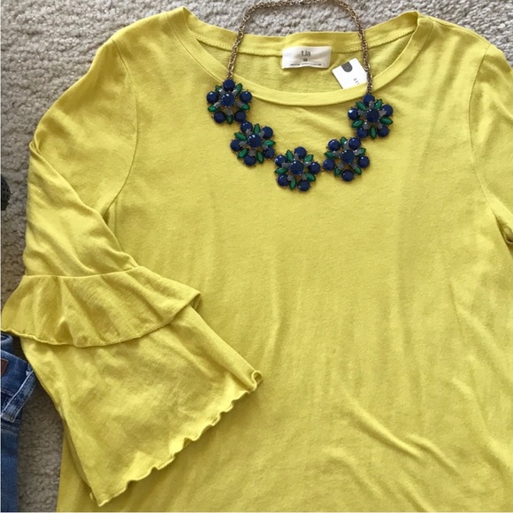 Anthropologie Chelsea Ruffles Tee by t. la - Picture 7 of 8